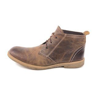 Bed Stu Brown Leather Ankle Boots 10
